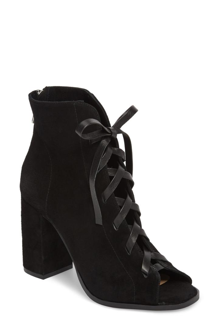 Women's Kristin Cavallari Layton Lace-up Boot .5 M - Black