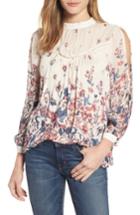 Women's Lucky Brand Placed Floral Print Top