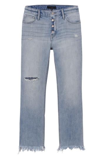 Women's Sanctuary Straight Leg Fray Hem Boyfriend Jeans