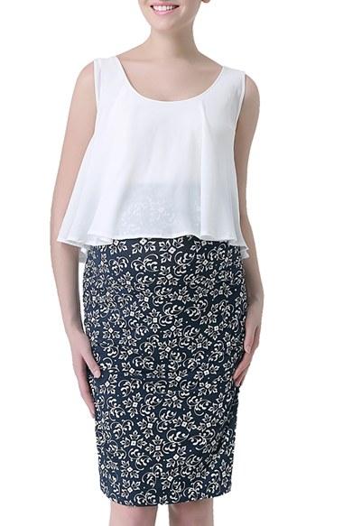 Women's Kimi And Kai 'talia' Sleeveless Blouson Maternity Dress