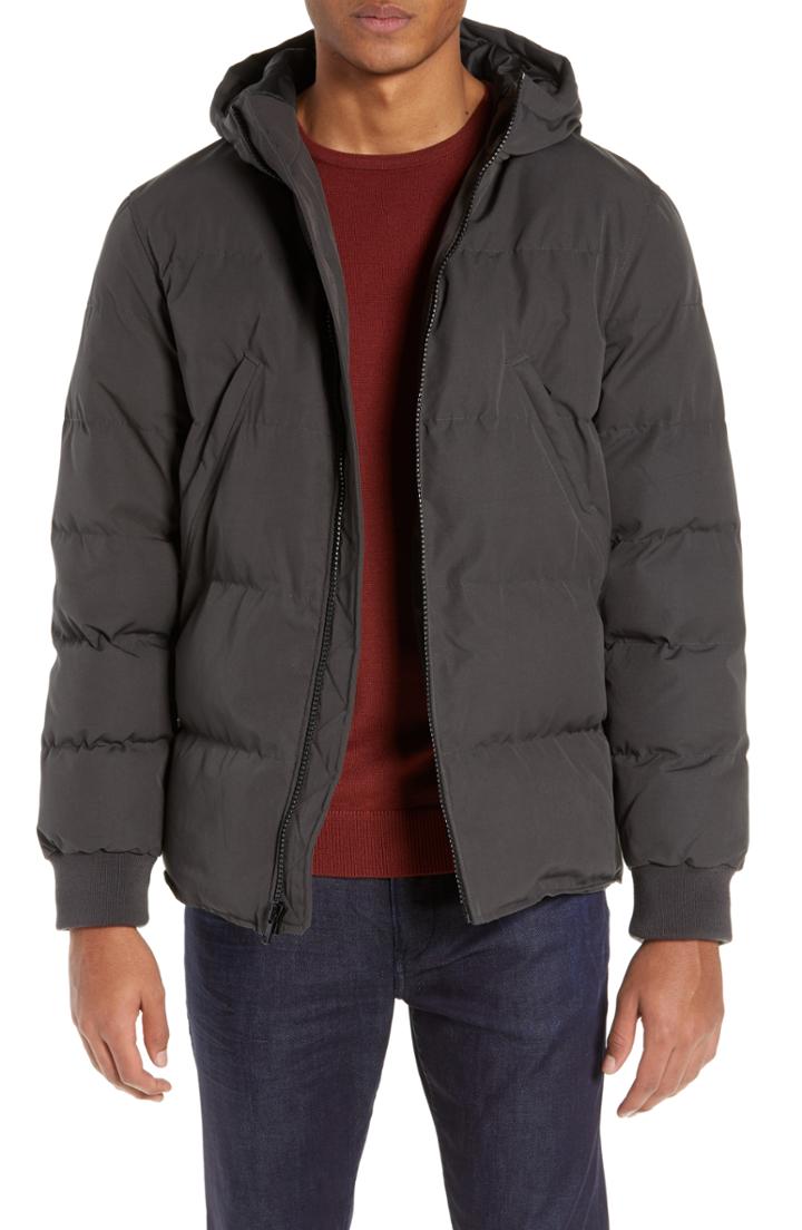 Men's Calibrate Hooded Puffer Jacket - Grey