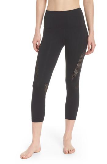 Women's Zella High Waist Crop Leggings - Black