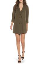 Women's Lovers + Friends Double Breasted Shirtdress