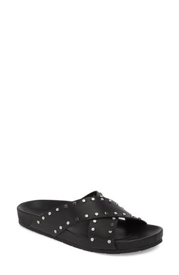 Women's Jslides Ellie Studded Slide Sandal M - Black