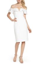 Women's Vince Camuto Off The Shoulder Midi Dress - Ivory