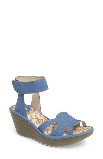 Women's Fly London Yasa Sandal Us / 35eu - Blue