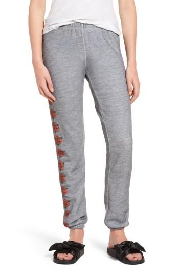Women's Wildfox Bouquet Knox Sweatpants - Grey