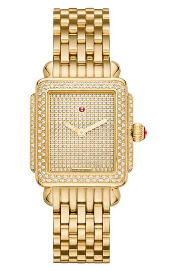 Women's Michele Deco Ii Diamond Dial Watch Head, 29mm X 31mm