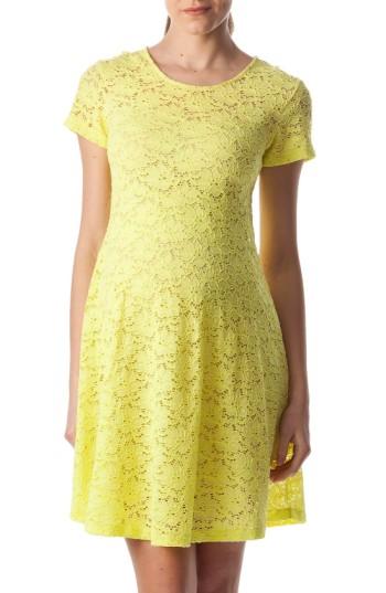 Women's Pietro Brunelli 'rodano' Lace Maternity Dress - Green