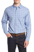 Men's Tommy Bahama Caturra Check Sport Shirt - Blue