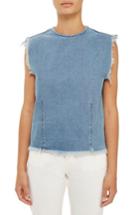 Women's Topshop Boutique Denim Tank Us (fits Like 0) - Blue