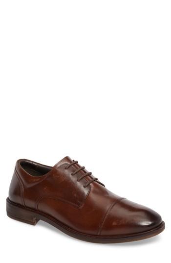 Men's Josef Seibel Myles 19 Water Repellent Cap Toe Derby -8.5us / 41eu - Brown