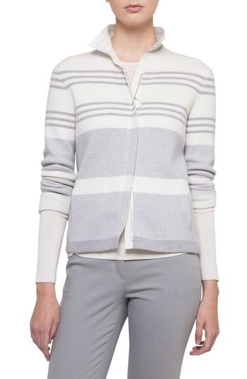 Women's Akris Stripe Knit Cashmere Jacket
