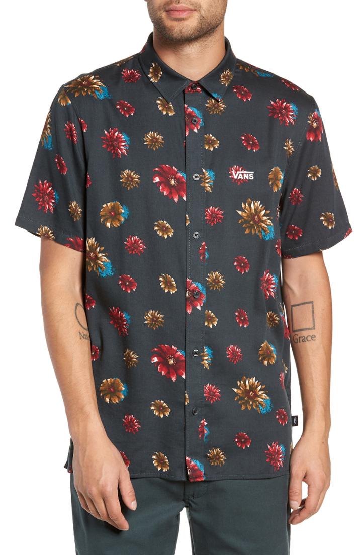 Men's Vans Island Short Sleeve Shirt - Black