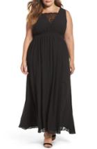 Women's Soprano Lace Inset Maxi Dress