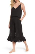 Women's Elan Culotte Cover-up Jumpsuit - Black