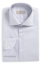 Men's Canali Trim Fit Geometric Dress Shirt - Grey