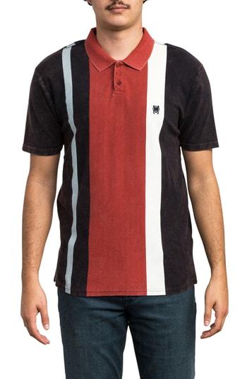 Men's Rvca Remastered Pique Polo - Grey