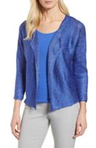 Women's Nic+zoe Rhythm Of The Road Open Cardigan - Blue