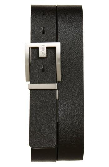 Men's Boss Fleming Reversible Leather Belt