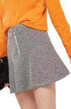 Women's Topshop Peplum Hem Skirt Us (fits Like 0) - Grey