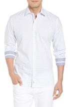 Men's Tailorbyrd Auden Regular Fit Print Sport Shirt - Blue