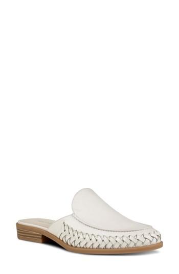 Women's Nine West Juanita Mule Slide .5 M - White