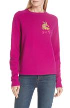 Women's Rag & Bone Storm Animal Wool Sweater, Size - Purple