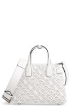 Burberry Small Banner Perforated Leather Tote -