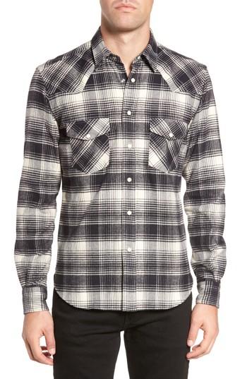Men's Culturata Western Sport Shirt, Size - Black
