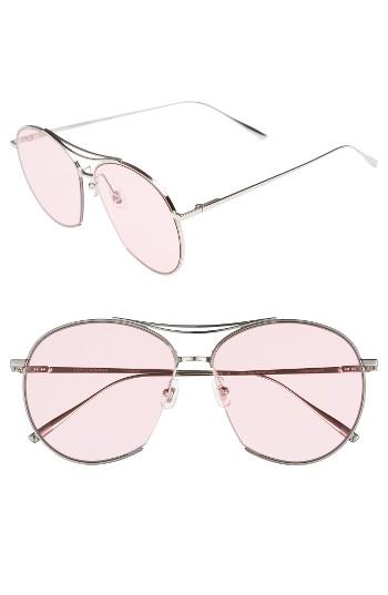 Women's Gentle Monster Jumping Jack 60mm Aviator Sunglasses - Silver/ Pink