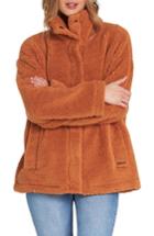 Women's Billabong Cozy Days Faux Fur Jacket - Orange