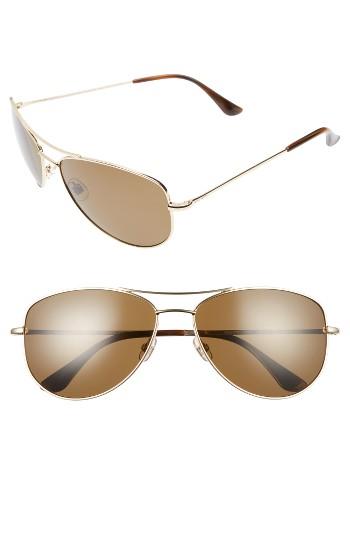 Women's Kate Spade New York 'ally' 60mm Polarized Metal Aviator Sunglasses -