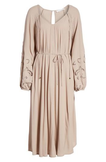 Women's Astr The Label Ava Crochet Detail Dress - Pink