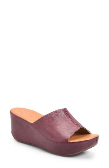 Women's Kork-ease Greer Wedge Slide Sandal M - Burgundy