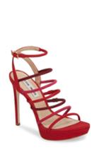 Women's Steve Madden Expose Platform Sandal M - Red