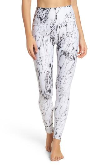 Women's Beyond Yoga High Waist Print Leggings, Size - White