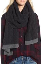 Women's Halogen Cable Knit Cashmere Scarf