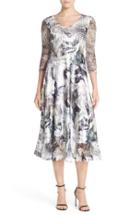 Women's Komarov Mixed Media Midi Dress - Black
