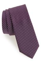 Men's Calibrate One Way Neat Silk Tie, Size - Red
