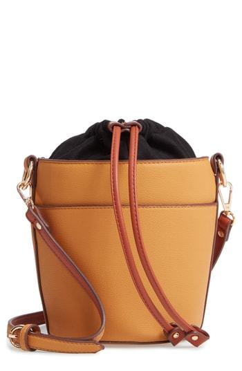Chelsea28 Izzy Faux Leather Bucket Bag - Yellow