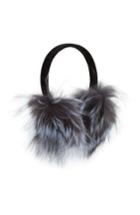 Women's Kyi Kyi Genuine Fox Fur Earmuffs - Metallic