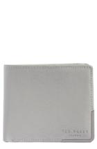 Men's Ted Baker London Coppcor Leather Wallet - Grey