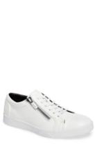 Men's Calvin Klein Ibrahim Cap-toe Zip Sneaker .5 M - White