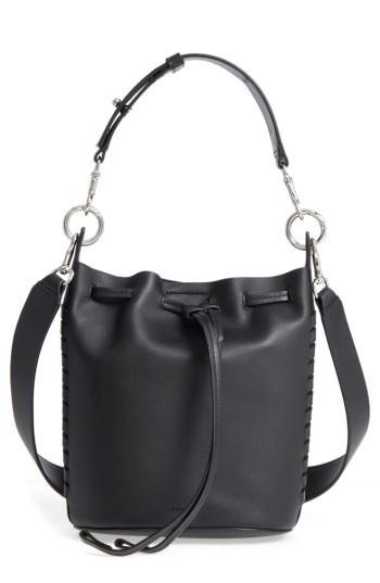 Allsaints Small Ray Leather Bucket Bag - Black