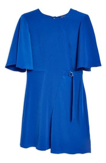 Women's Topshop Cutabout Minidress Us (fits Like 0) - Blue