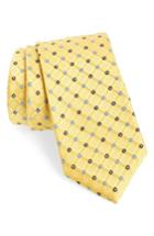 Men's Nordstrom Men's Shop Coventry Check Silk Tie, Size - Yellow