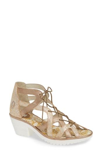 Women's Fly London Want Sandal .5-6us / 36eu - Ivory