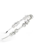 Wedding Belles New York Crystal Floral Headband, Size - Metallic