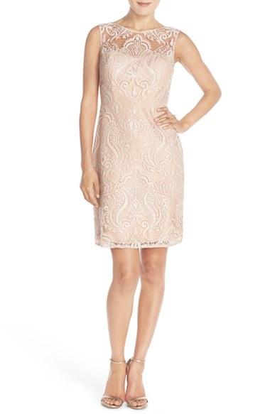 Women's Jenny Yoo 'harper' Sequin Lace Sleeveless Sheath Dress